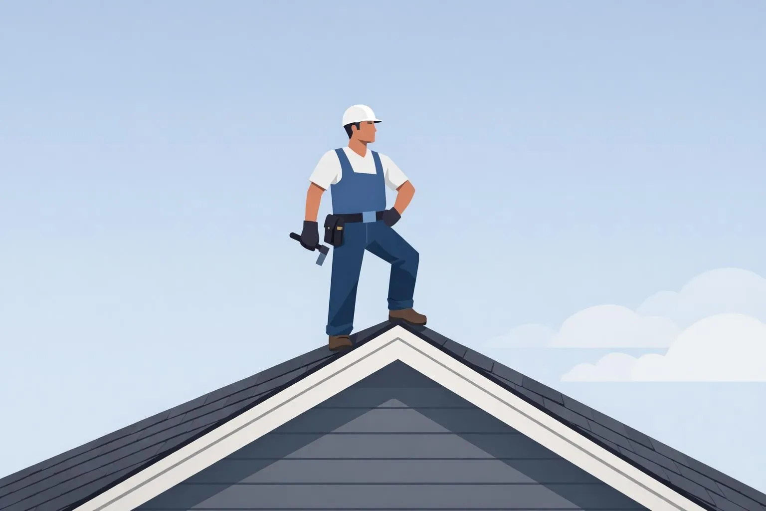 Expert couvreur d'une entreprise de rénovation toiture à Vénissieux, illustrant la qualité des travaux.