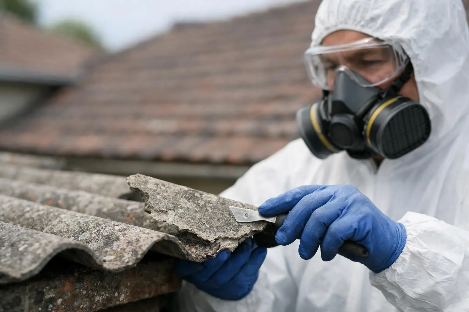 Expert certifié en désamiantage de toiture à Bron, avec équipement, inspecte des tuiles. Protection maison assurée.